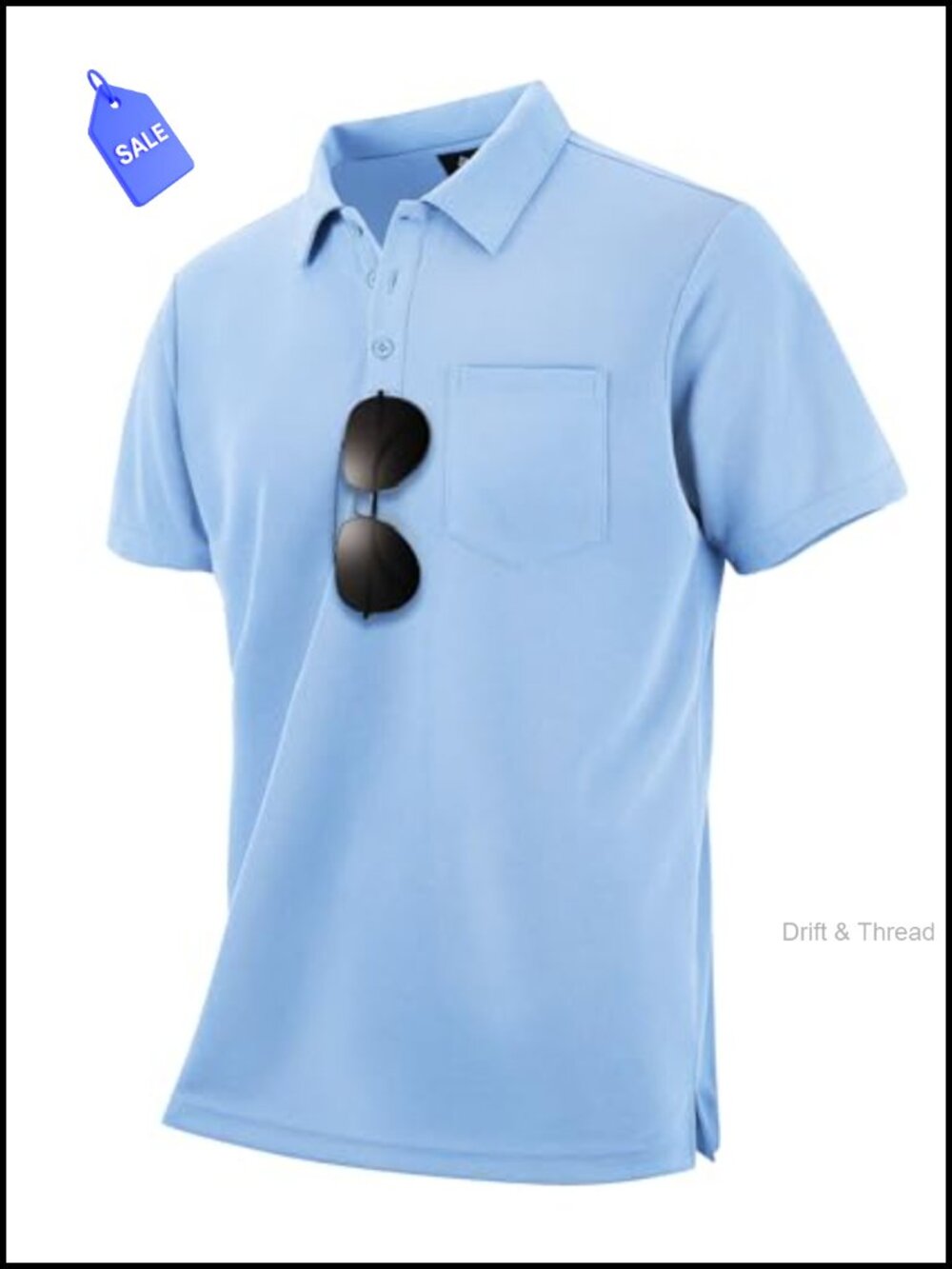 Men's Polo Shirt Short Sleeve Moisture Wicking Golf Casual